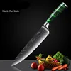 Coltello da chef verde da 8 pollici