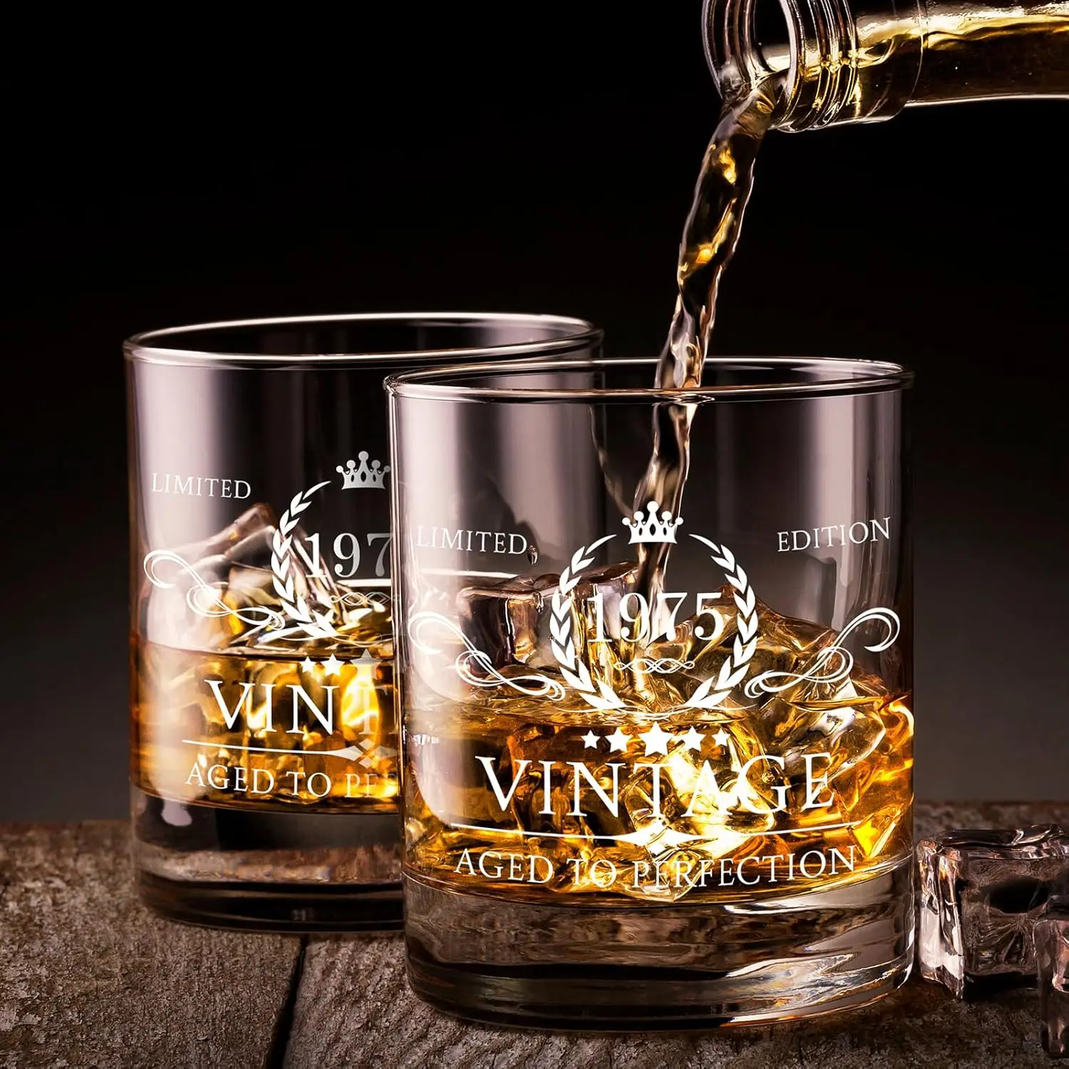 Premium Heavy Base Transparent Lead-Free Crystal Wine Cup Classic Style 280-310ml Capacity Cooling Rocks Custom Logo Party