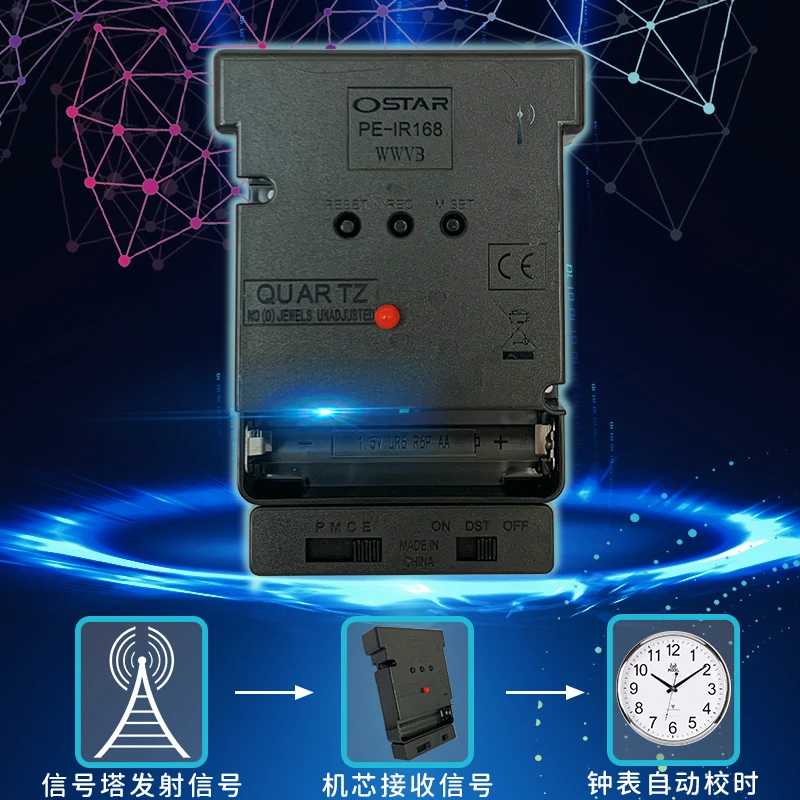 ホット販売DCF/JJY/ MSFラジコンクォーツ壁掛け時計OEMは大歓迎