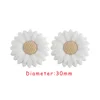 Flowers Focal bead White SA139