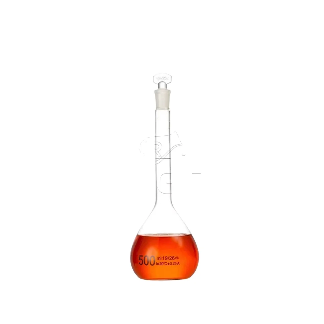RONGTAI Medical and Laboratory Consumables Volumetric Flasks for Specific Gravity China Amber Transparent Volumetric Flask