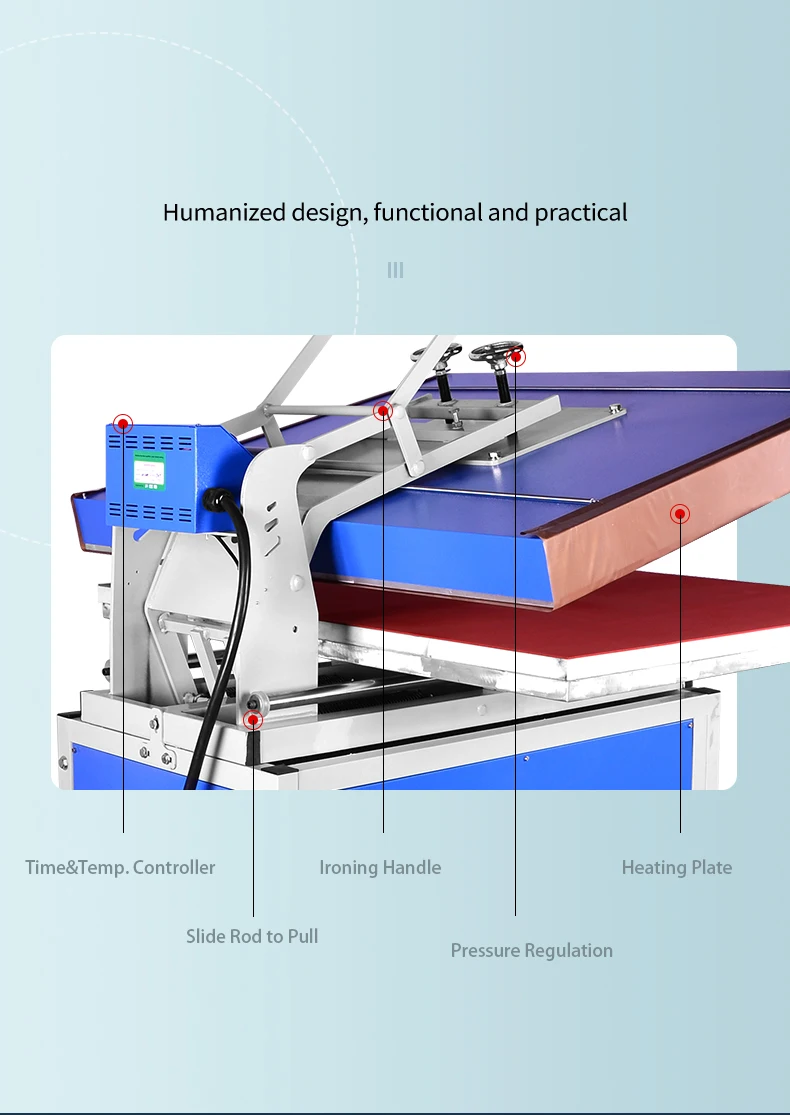 Garment Manual Large Format Printer Sublimation Transfer Machine Heat ...