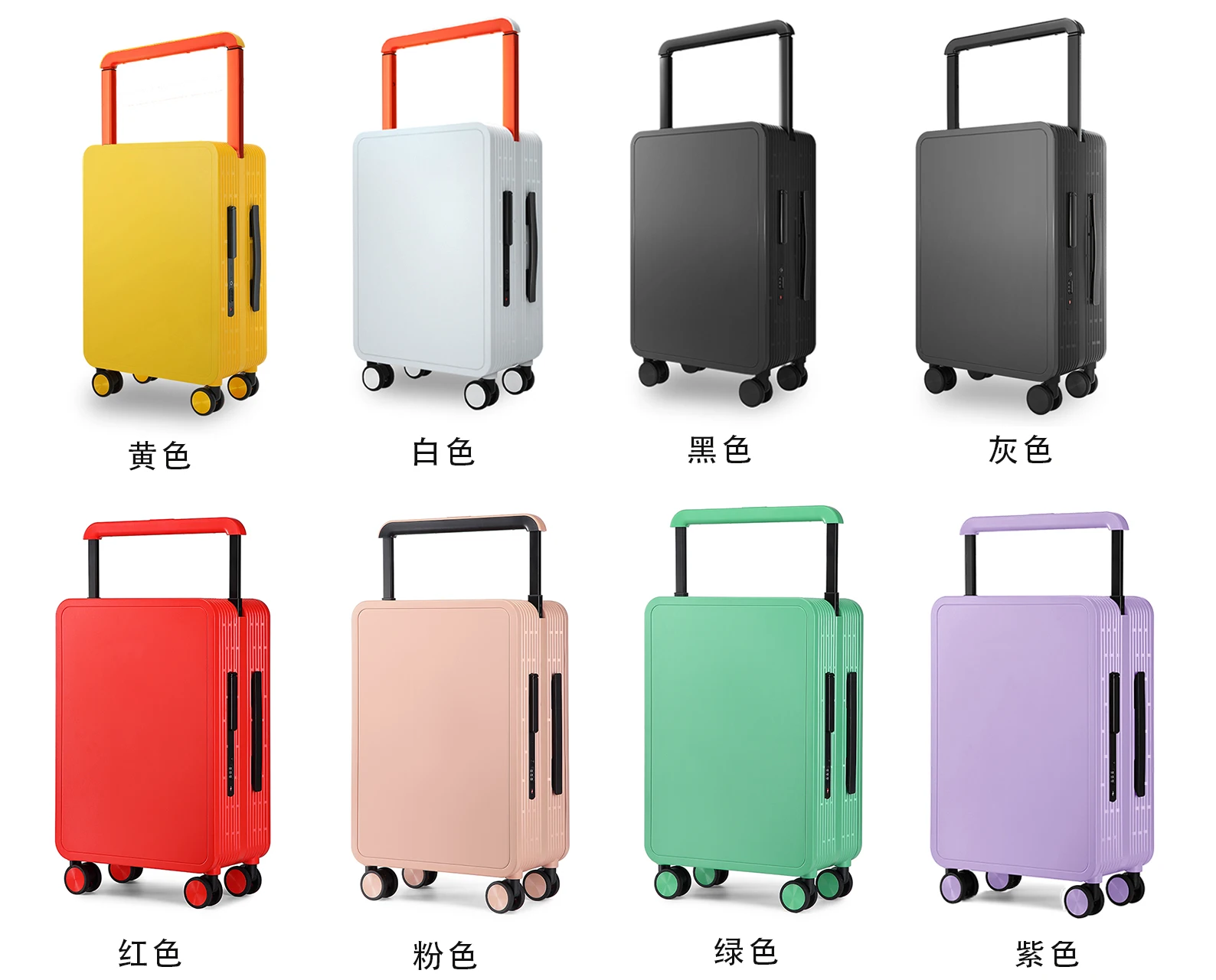 Polomeisdo  Custom PC Spinner Wheels Wide Trolley Luggage Set Travel Carry on Smart Aluminum Trolley Vintage Carry on Suitcases
