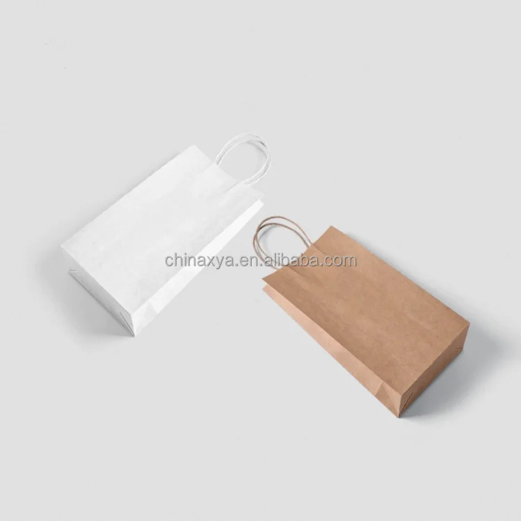 Custom Logo Recyclable One Two Four Cups Kraft Paper Bag with Handles for Coffee Paper Bag supplier