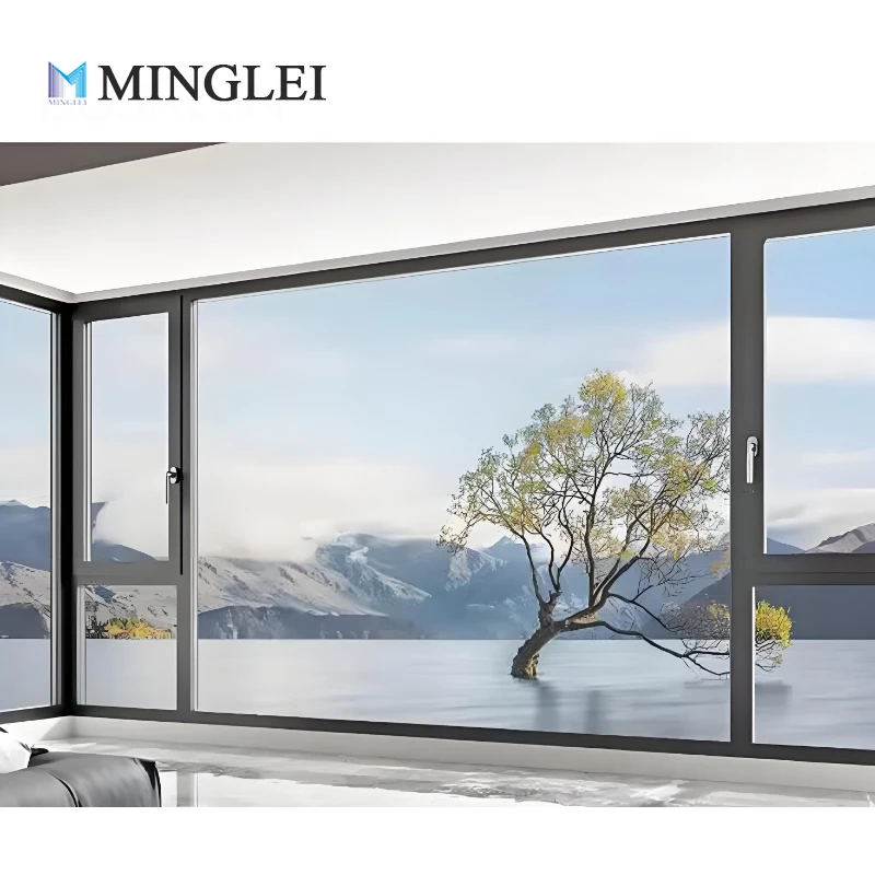 Minglei Energy Efficient Hurricane Prevention Aluminium Tilt-Turn Windows Narrow Frame Casement House Windows For Usa