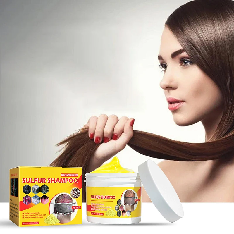 new arrival anti dandruff itchy restore damage hair repair scalp care treatment sulfur massage shampoo