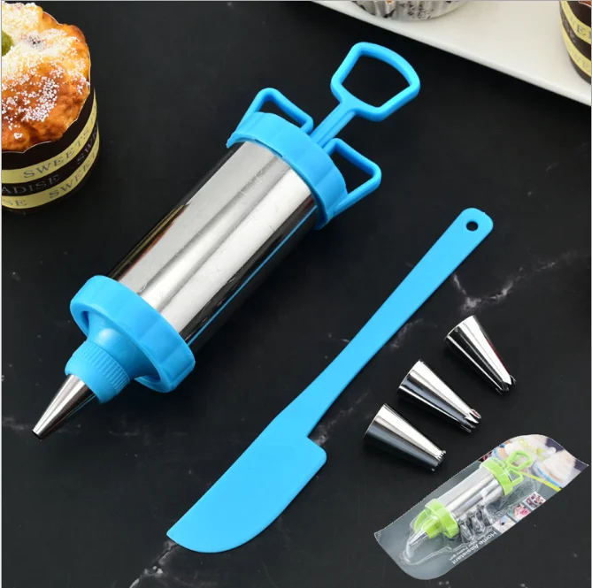 Manual Cookie Press Maker Machine Gun Decorating Squeezing Machine for Making Churros Device Fritters Baking Tool