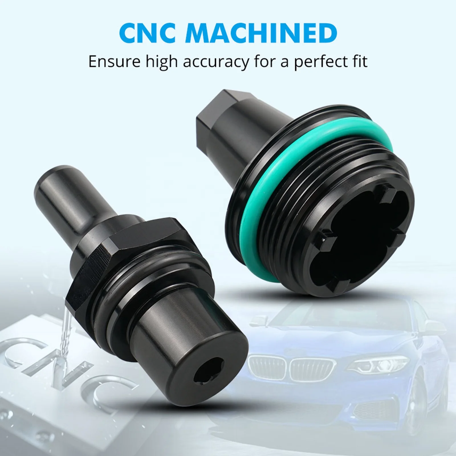 Bevinsee N54 PCV Valve Upgraded Replacement Kit for BMW N54 Twin Turbo Engines