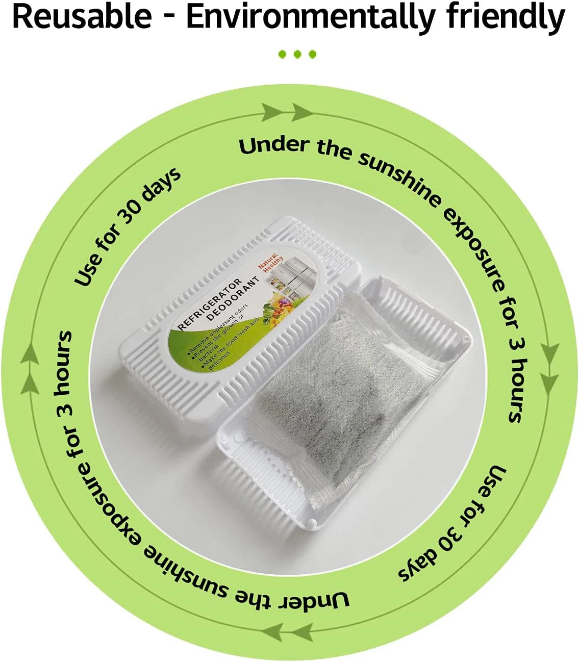 Hot Refrigerator Deodorizer (1pack) Fridge And Freezer Odor