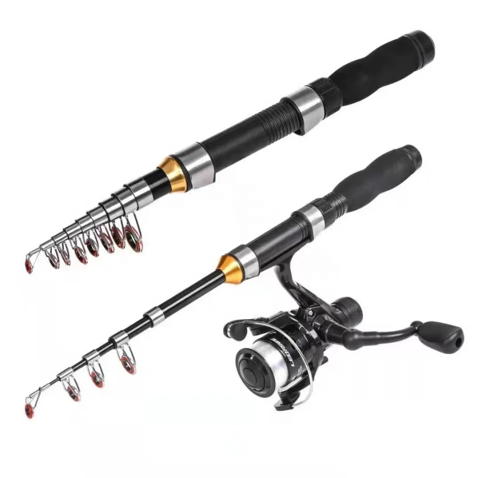 Topline Tackle Portable Collapsible Fishing Pole Kit Ultralight Trout Telescopic Spinning Rod and Reel Combo Topline Tackle Portable Collapsible Fishing Pole Kit Ultralight Trout Telescopic Spinning Rod and Reel Combo