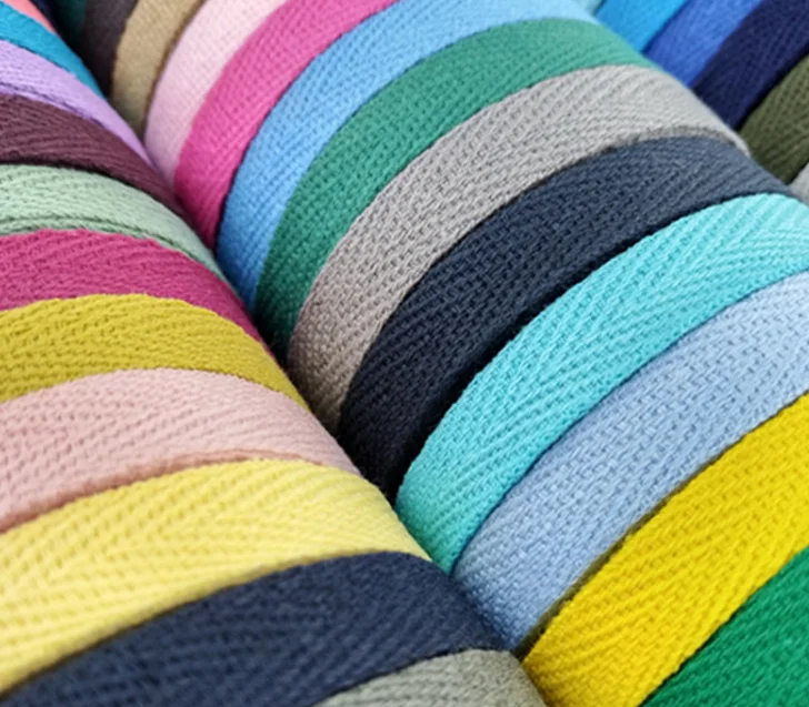 Multi-specification Color Cotton Herringbone Tape for Clothing Box Bag Edge Belt Bag Edge Strip