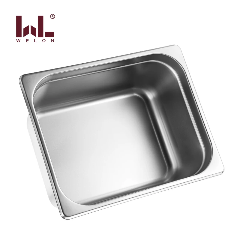 Durable 201 Stainless Steel Perforated Pan Multi-Size Food Warmer Buffet Pans Hotel Restaurant Supplies for Ice Cream Chafing
