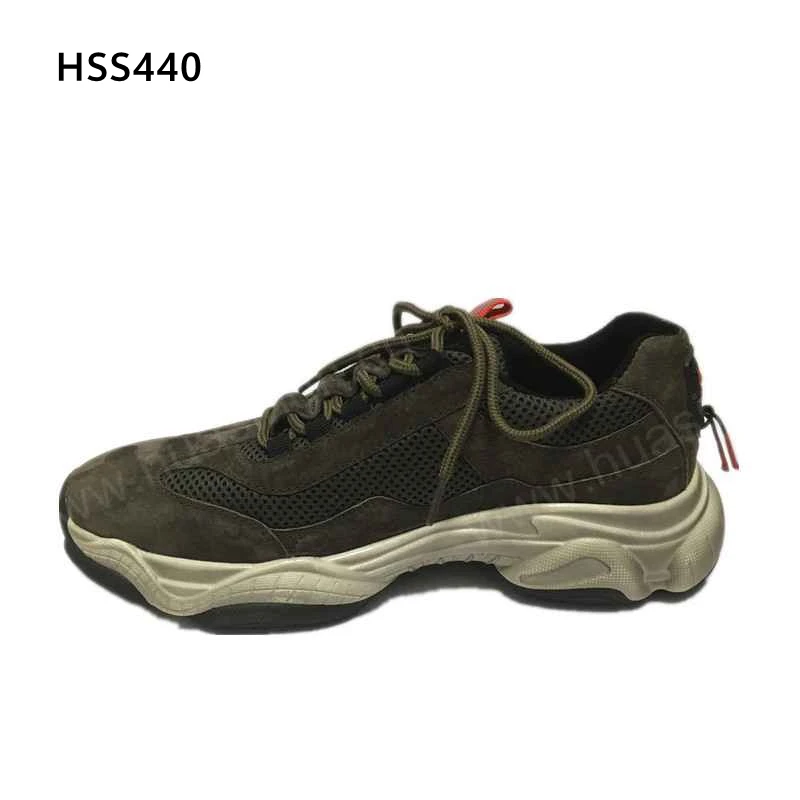 LXG,low-cut Black Color Hard Wear Rubber Outsole Sport Shoes Anti-slip Thick Bottom Stylish Sneakers for Men HSS440