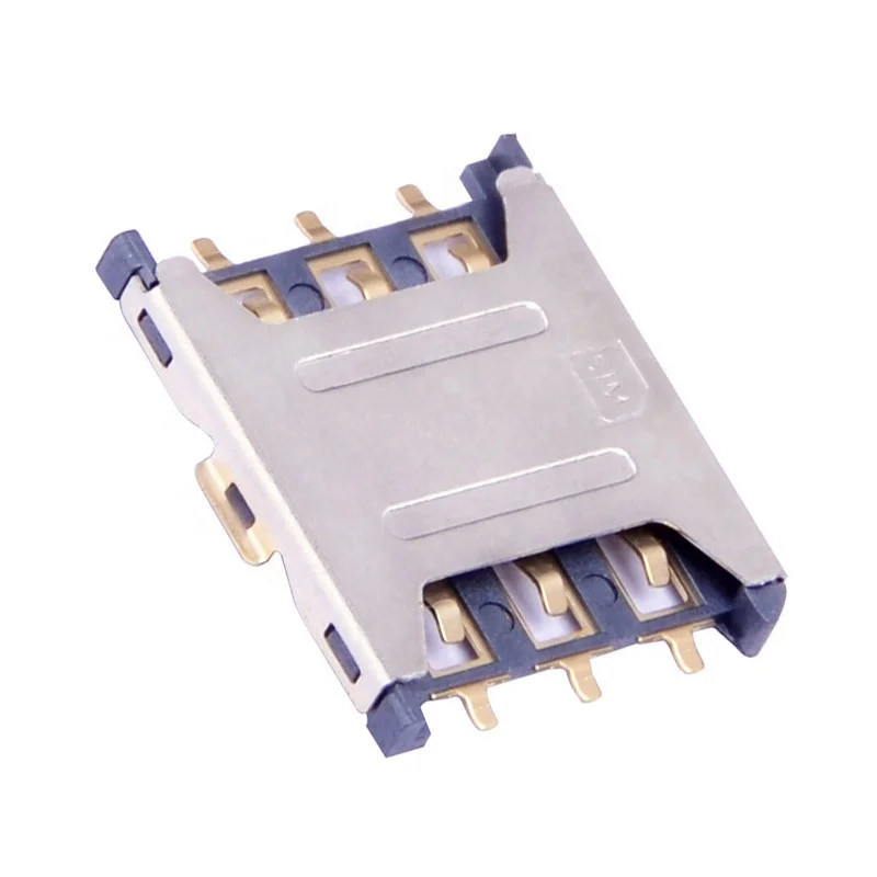Stainless Steel Smd 1 35h Nano Sim Card Holder 6 Pin Push Pull Type Buy Nano Sim Card Connector Nano Sim Card Connector Holder Smd Nano Sim Card Connector Smd Product On Alibaba Com