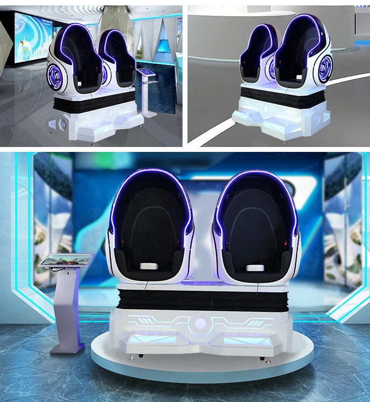 2024 популярные товары vr Двухместный автомат 9D Виртуальная реальность игровой симулятор Vr/ar/mr оборудование Vr Кинокресло яйцо