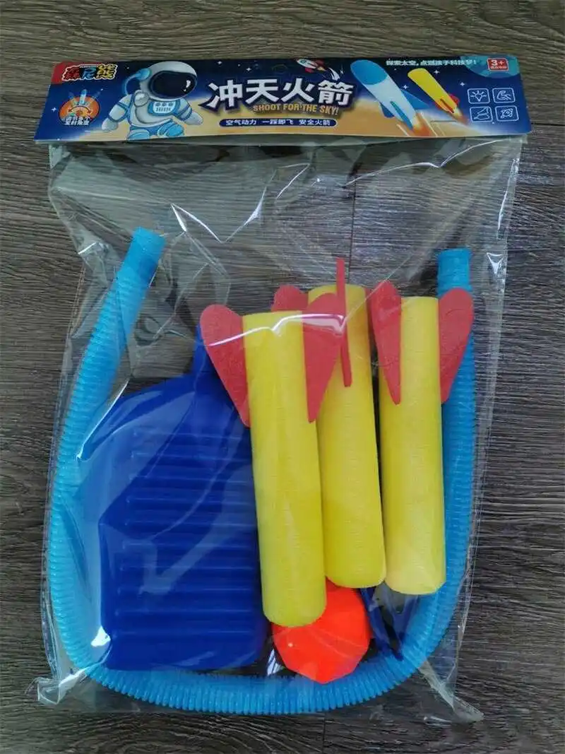 Children Outdoor Air Rocket Foot Launcher Toy Eva Foam Cotton