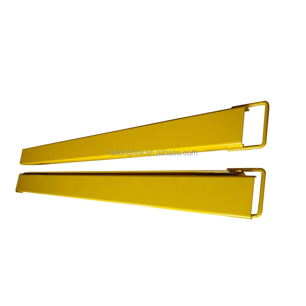 Heavy Duty Yellow Extension Fork Pallet Extensions Forklift Extension