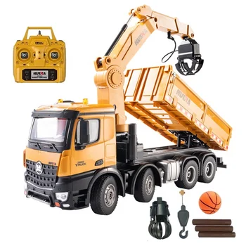 HUINA 1538 1:14 26CH合金木製グラバーダンパーカー子供玩具