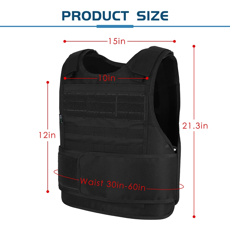 Double Safe Fashion Safety Molle Plate Carrier Personal Protective ...