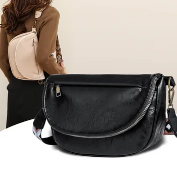 PU Leather Shoulder Bags with Adjustable Strap Retro Women's bags Vintage Crossbody Bags for Women