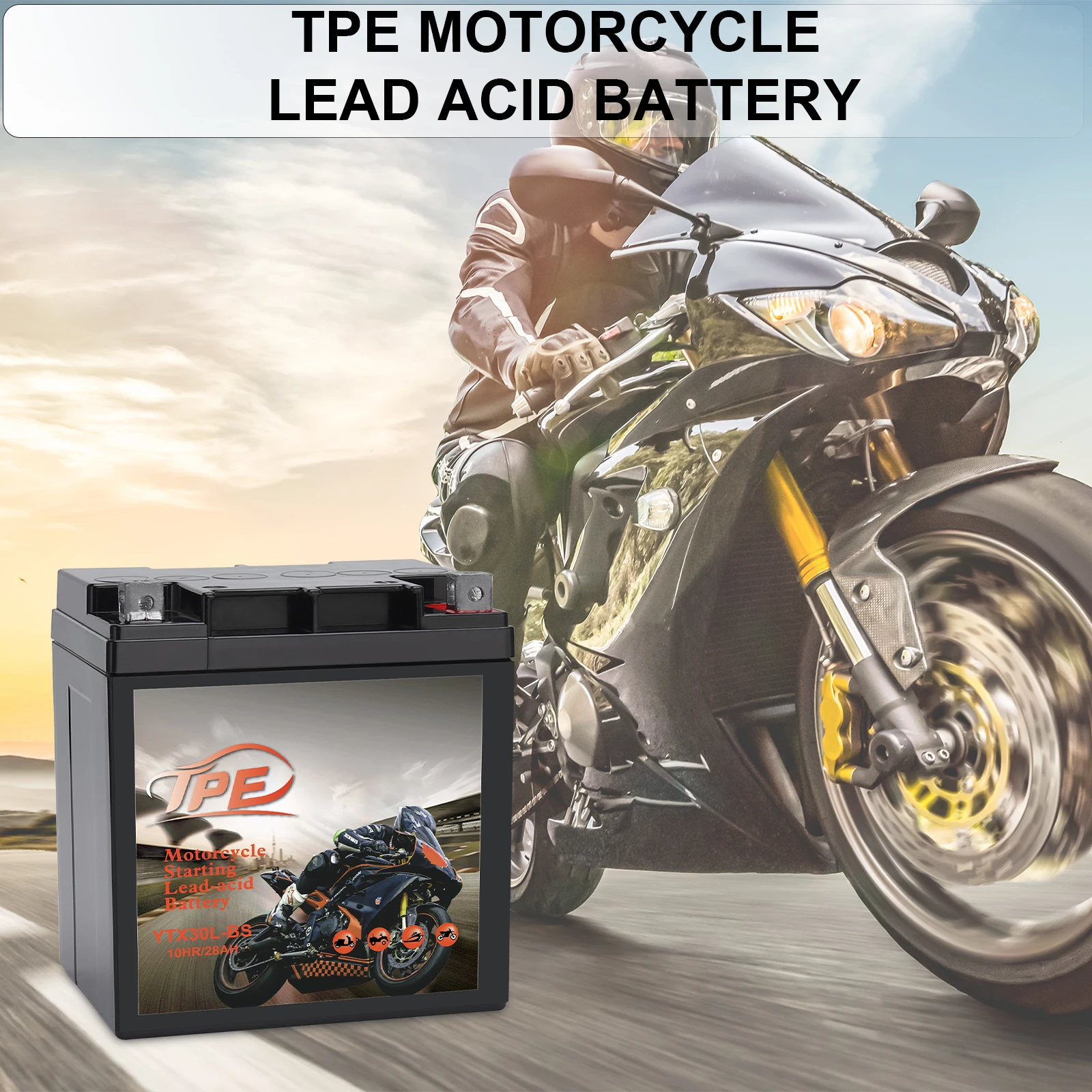 Lead Acid  Battery YTX30L-BS 12V Battery-AGM Battery+Maintainer for Motorcycle , Electric Bike , Scooters & Powersport Vehicles. supplier