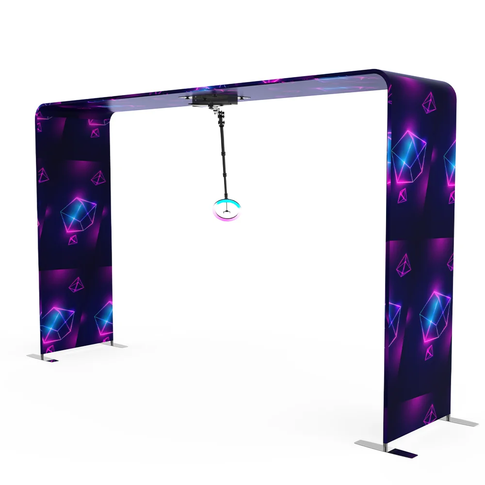 Accea Photo Booth 2mx3 2 セット 360 Photo Booth Machine - Complete Set for Parties & Weddings