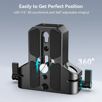 Smallrig Camera Base Plate With 15mm Lws Rod Rail Clamp, Baseplate for A6500 A6600 A6300, for R5 R6, for A7siii detail image