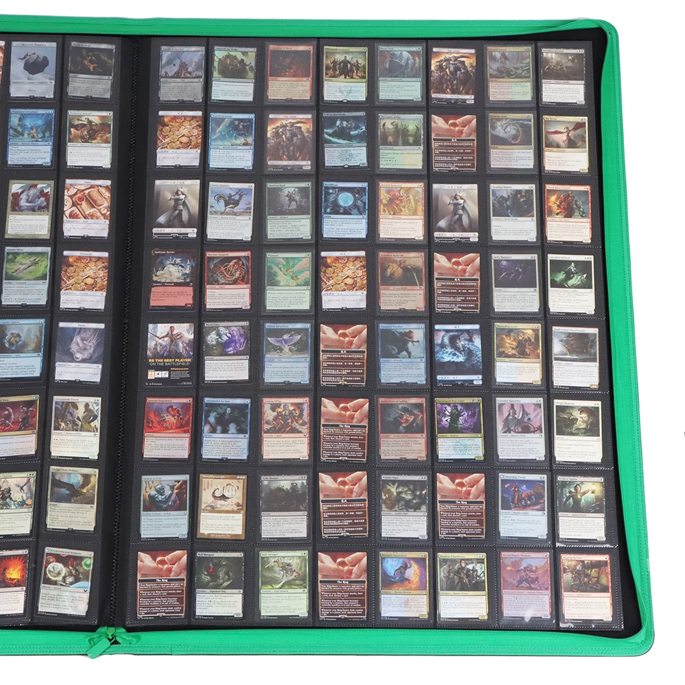 YuGiOh MTG TCG Sports Cards Album 64 Pockets Trading Card Binder with PU Cover for Collection Management