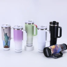 2023 New Product Ideas Smart 40 oz Water Bottle with Speaker Vacuum Flask & Thermos Sublimation Tumbler with Handle Idea Umbler
