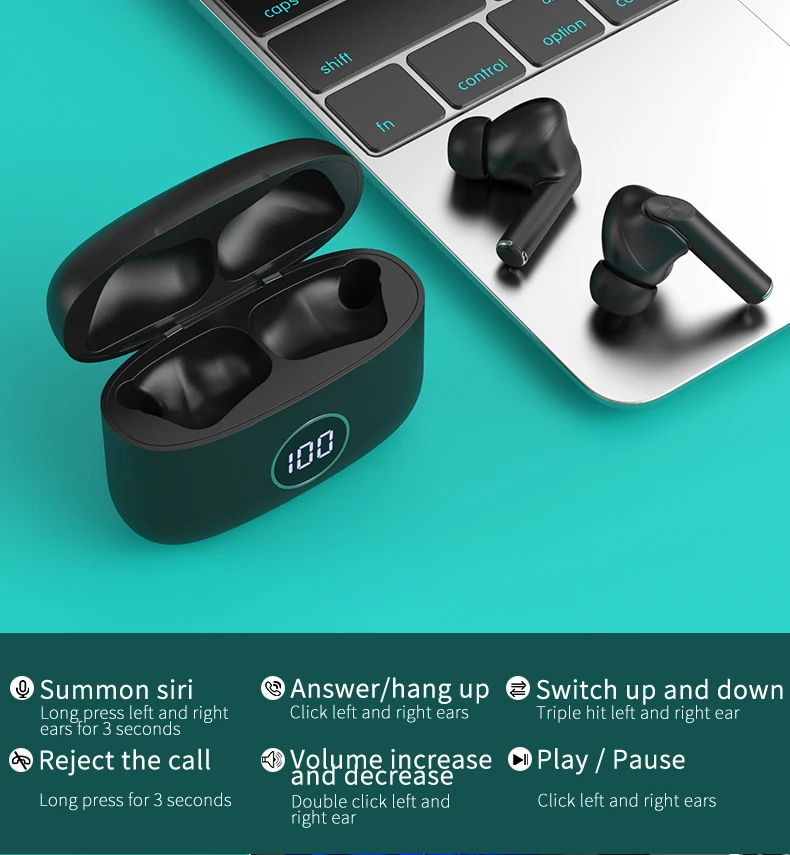 Oem Odm Tws Sport Bt Version 5.0 Headphone Earphone Music Earbuds - ANKUX.COM