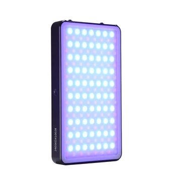 Portable Rechargeable RGB LED Pixel Panel Light Cold Shoe Mount DSLR Camera Video Lighting for Photography & Makeup Use detail image