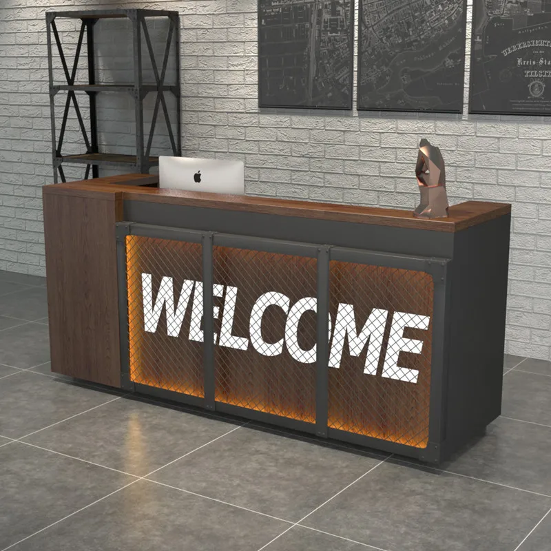 Loft Style Design Cash Cashier Money Restaurant Cafe Bar Bill Counter Checkout Salon Reception Desk