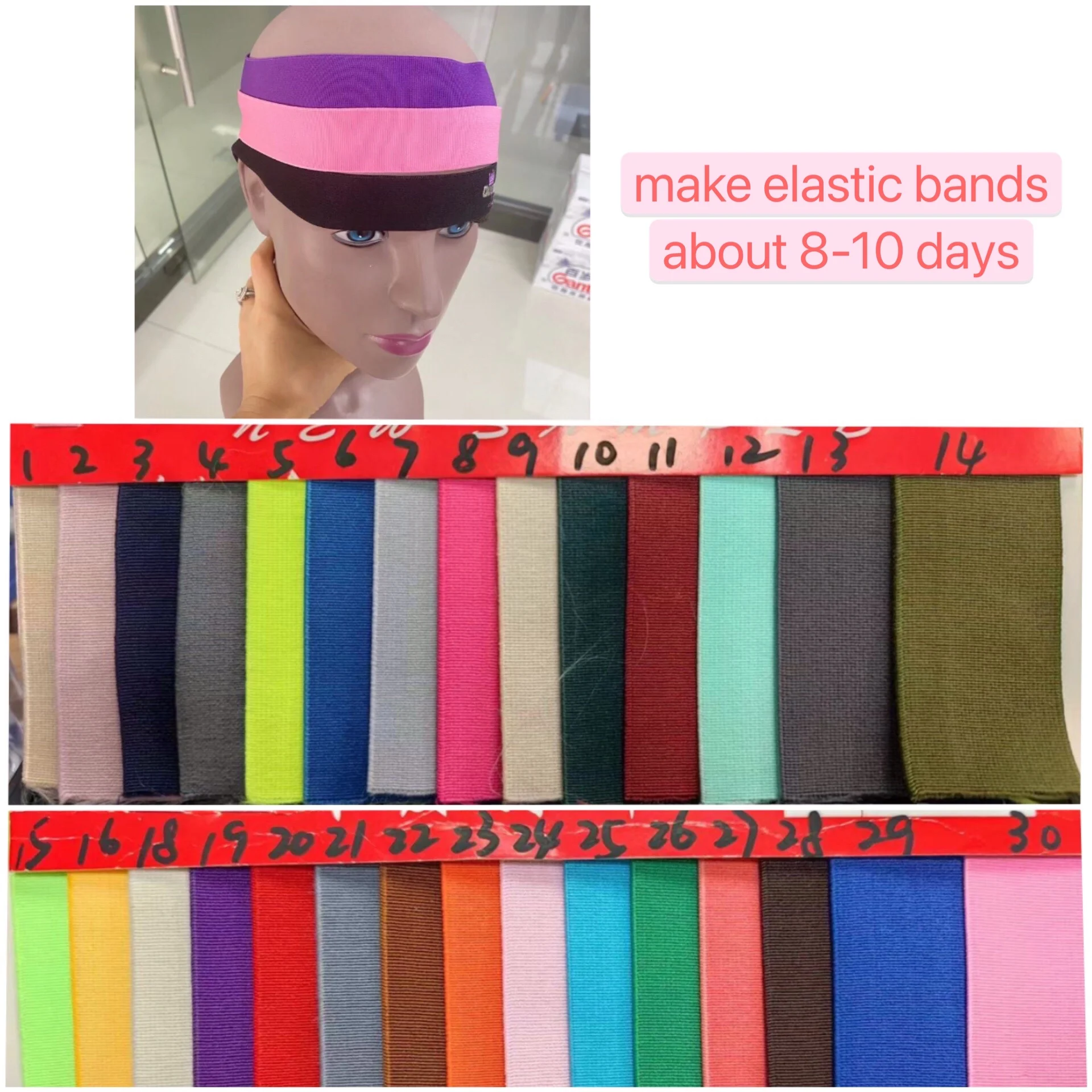 customized hair ties elastic hair bands