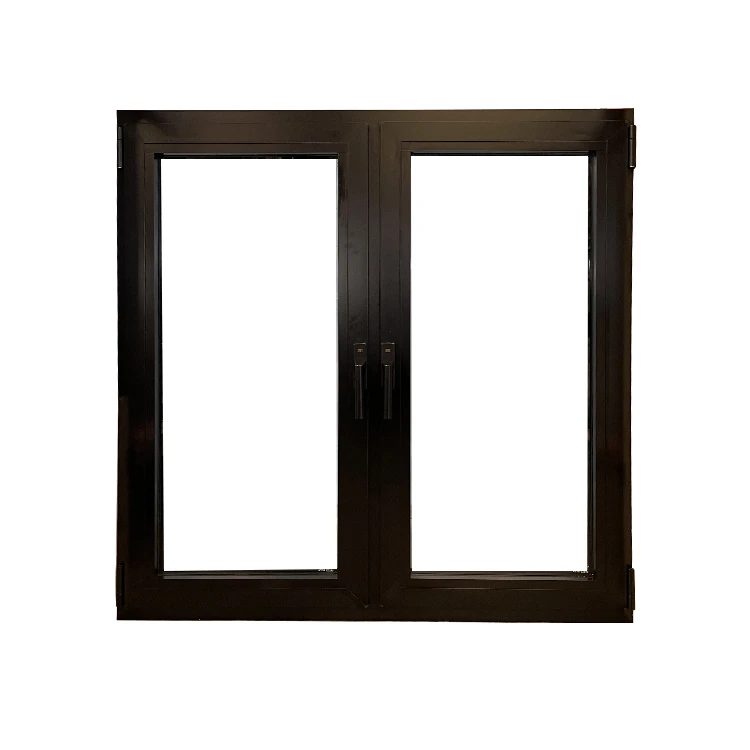 Europe triple glazed broken bridge aluminum casement windows swing glass window details