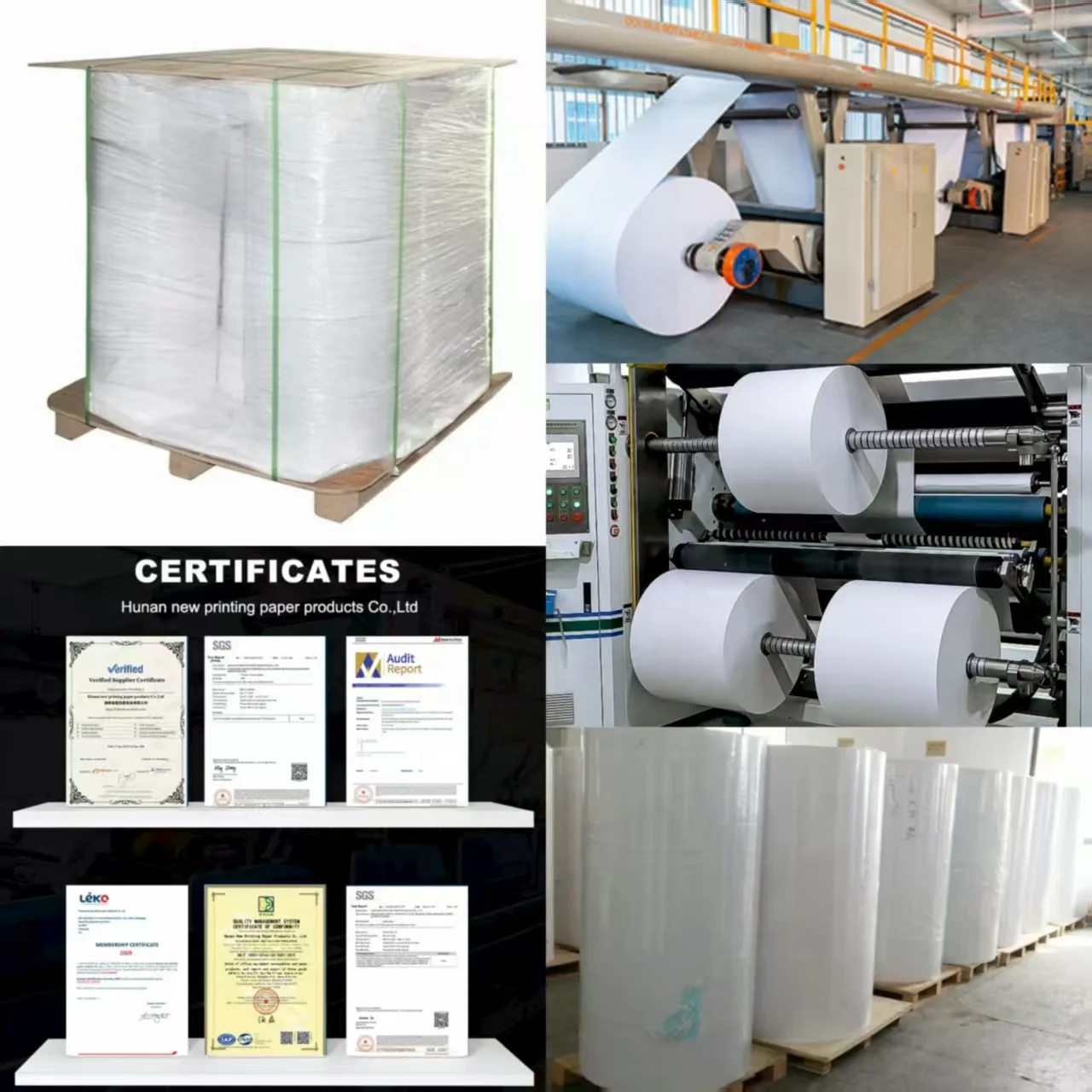 AW3209 Fasson Coated Paper/AP104 Label Jumbo Roll With 60g White Glassine Liner (Back Printing)