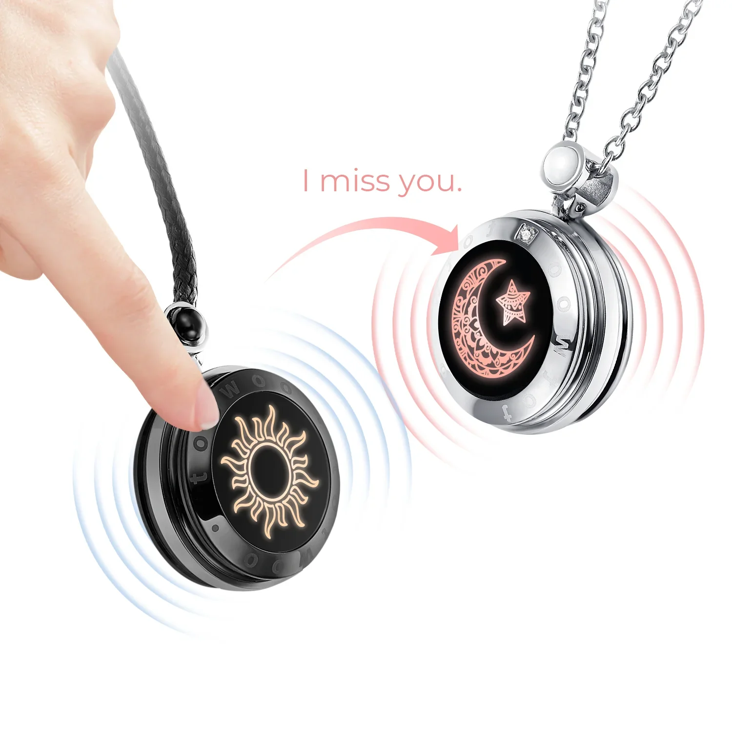 Totwoo Fashion Jewelry Necklaces Unique Smart Necklace Couples Day Gift