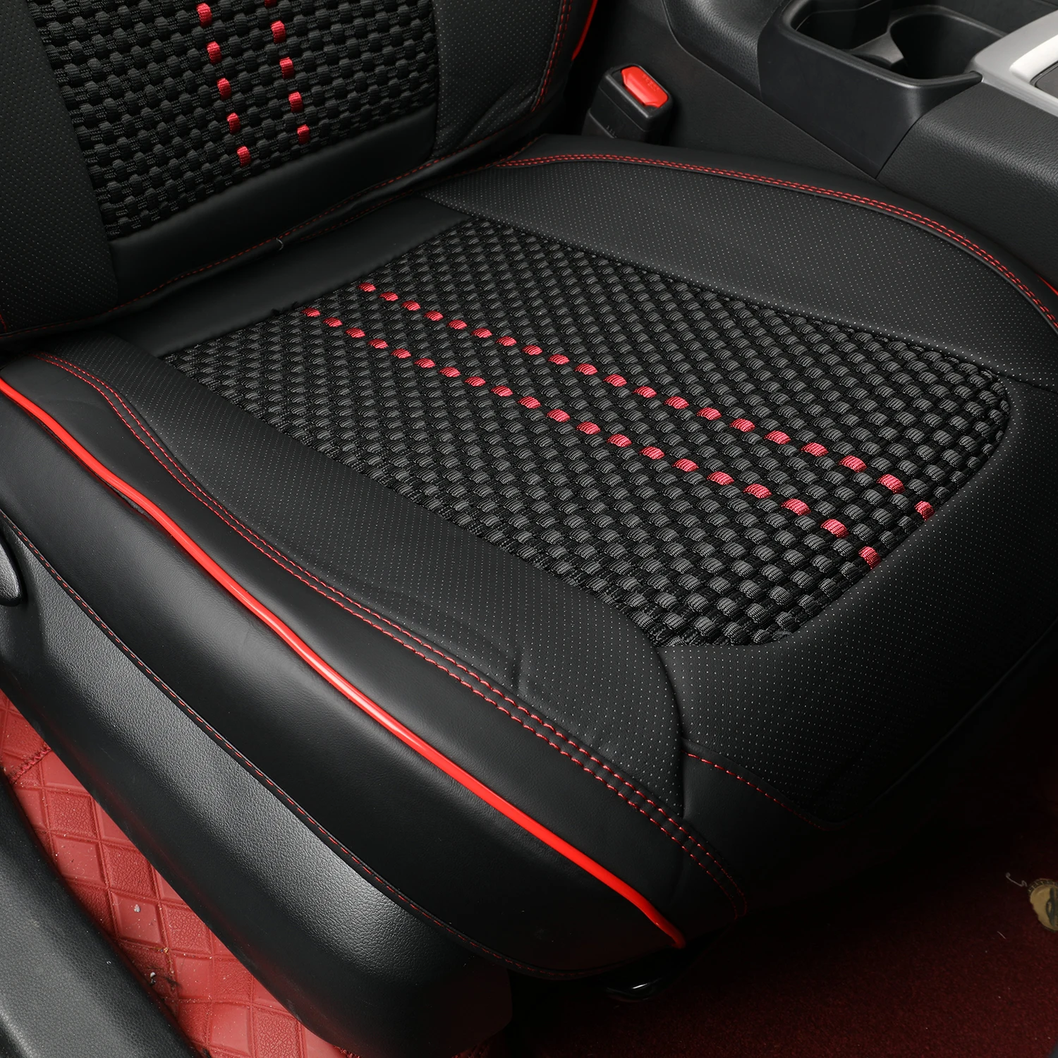 EKR Amazon Popular  Universal Size Seat Cover PU Leather Material Full Set Universal Fit Most Car Seat Cover