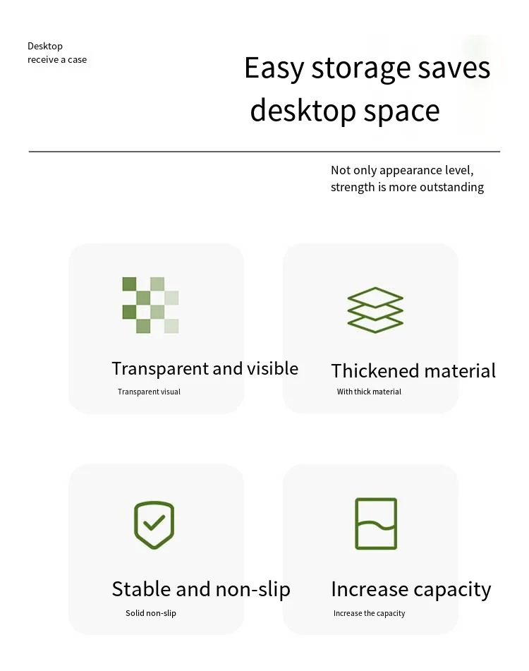 Desktop transparent File Rack Storage box Book Desk Shelving Bookshelf Bookstand Office desk file box supplier