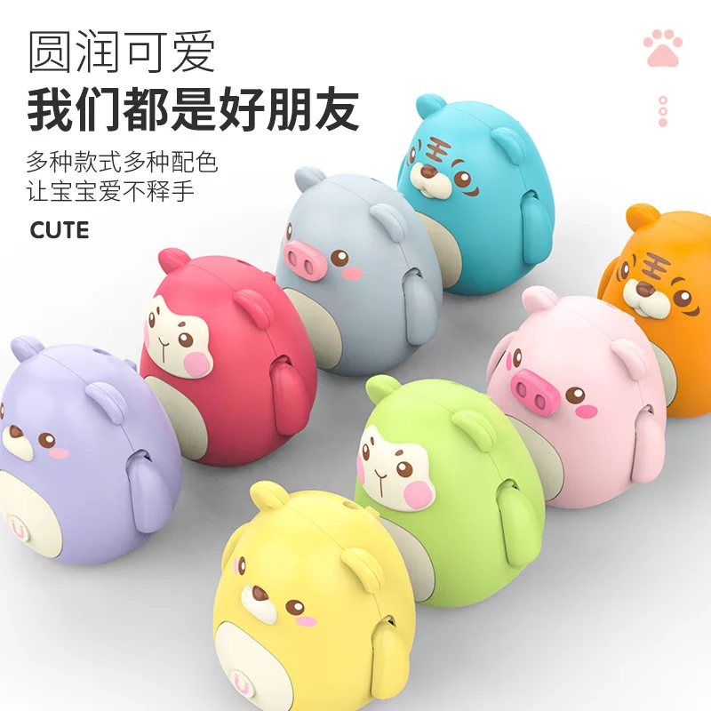 Tik Tok Factory cheap Magnetic swing chicken animal running magnetic duck team boys and girls toys educational toys