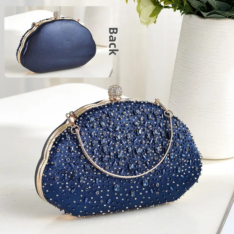Durable Rhinestone Clutch Bag For Weddings Parties