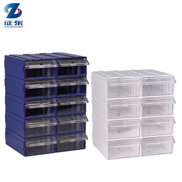 F1 6 Pz Cassetto Portaoggetti Da Tavolo In Plastica Impilabile Scatola Organizer Ideale Per Riporre Parti Del Centro Commerciale Hardware 180*95*50MM/7*3.7*2 Pollici - Foto 11