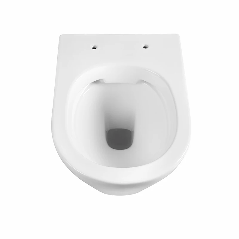 Wall-hung rimless p-trap drain one piece toilet bowl modern ceramic sanitary ware wc wall mounted hanging wall hung toilet details