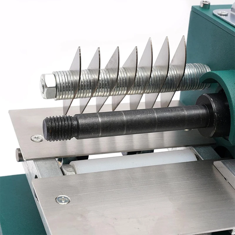 Adjustable Speed Leather Splitting 110V Electric Leather Strap Cutting Craft Shoes Bag Paper Leather Splitter Machine