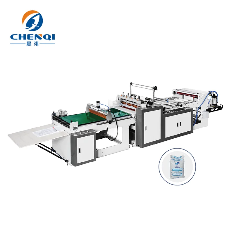 Chenqi Heavy Duty Flying KnifeBag Making Machine for Manufacturing Plant New Used for Cement T-Shirt Sealing Bags Plastic Motor