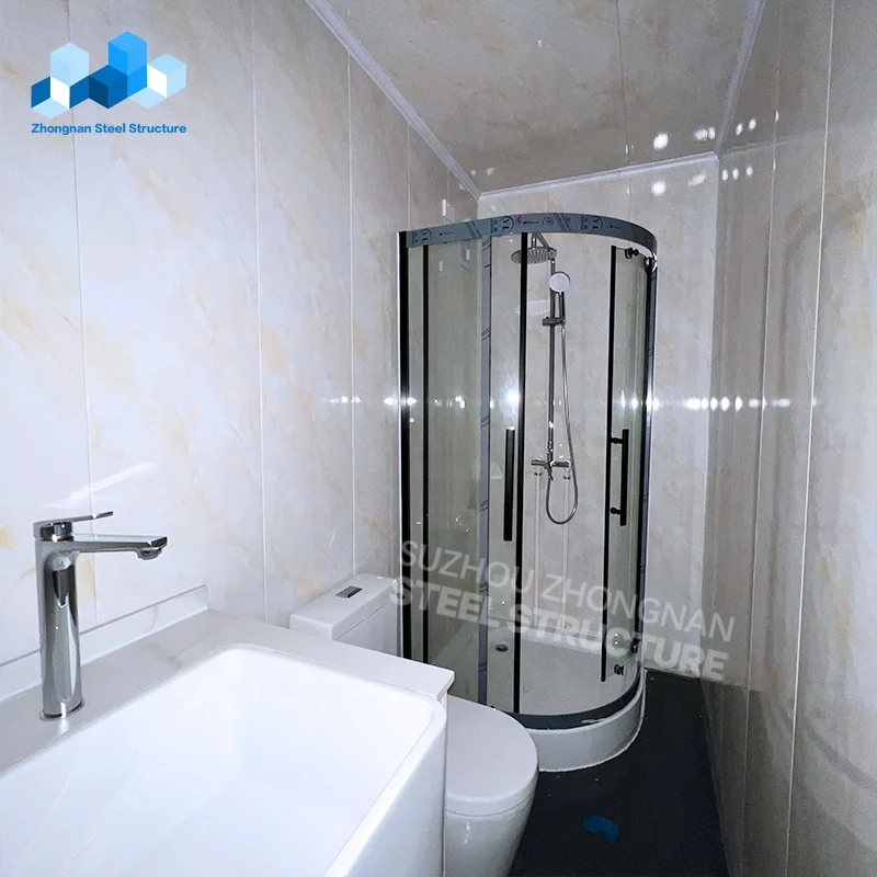 Prefabricated Modular Luxury Shop Mobile Home Modular 20ft 40ft Garden Container Site Office Steel Building House Units China
