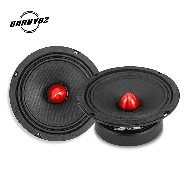 OEM 6.5 Inch Midrange Car Audio Speakers Aluminum Bullet Portable Subwoofer Box 4ohm Retail Package