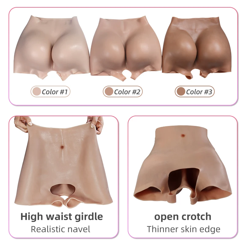 Silicone Bum and Hips Padding Pants Big Hips Pads Booty Enhancer Fake Ass for African Women With Buttocks Lifting Shapers