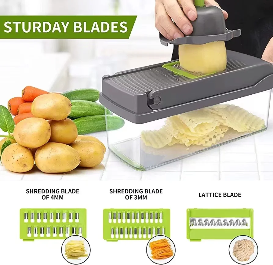2023 Best Seller Multifunctional Vegetable Cutter Fruit Chopper Slicer