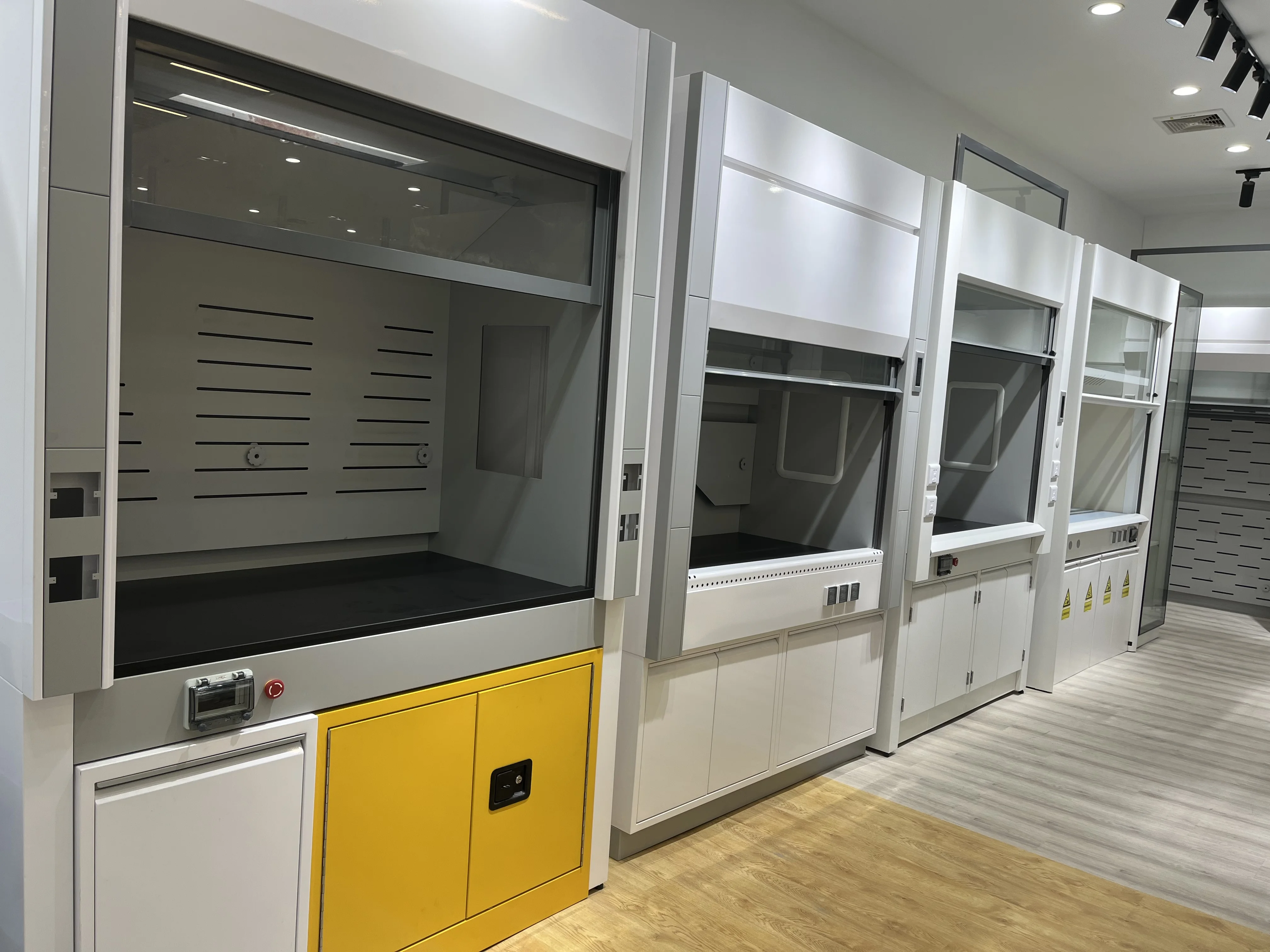 304 Stainless Steel Lab Fume Hood with All Steel Construction and Customizable Size for Chemical Institutes