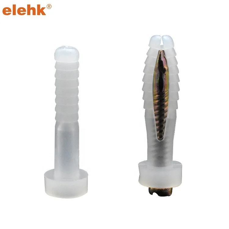 Твердый пластиковый анкер для гвоздей для бетона, маленький заземляющий анкер